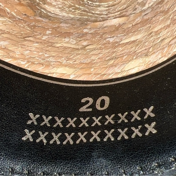 Justin Cowboy Hat 20X Straw Size 7 Mexico Milano Hat Co straw - Picture 8 of 9